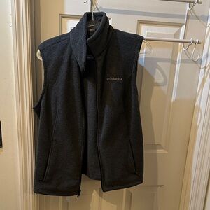 Columbia Charcoal Sleeveless Fleece Vest